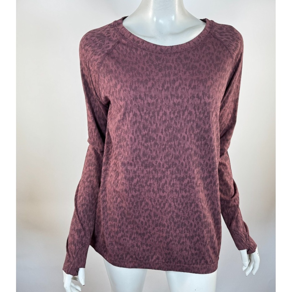 Athleta Studio to Street Performance Top Women XL EUC Long sleeve Stretch Nylon